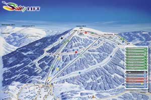 Mapa tras narciarskich ośrodka Szklarska Poręba
