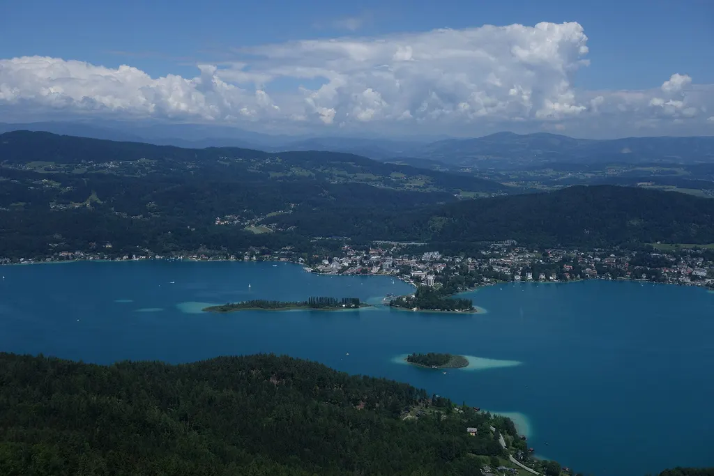 Wörthersee i wieża Pyramidenkogel