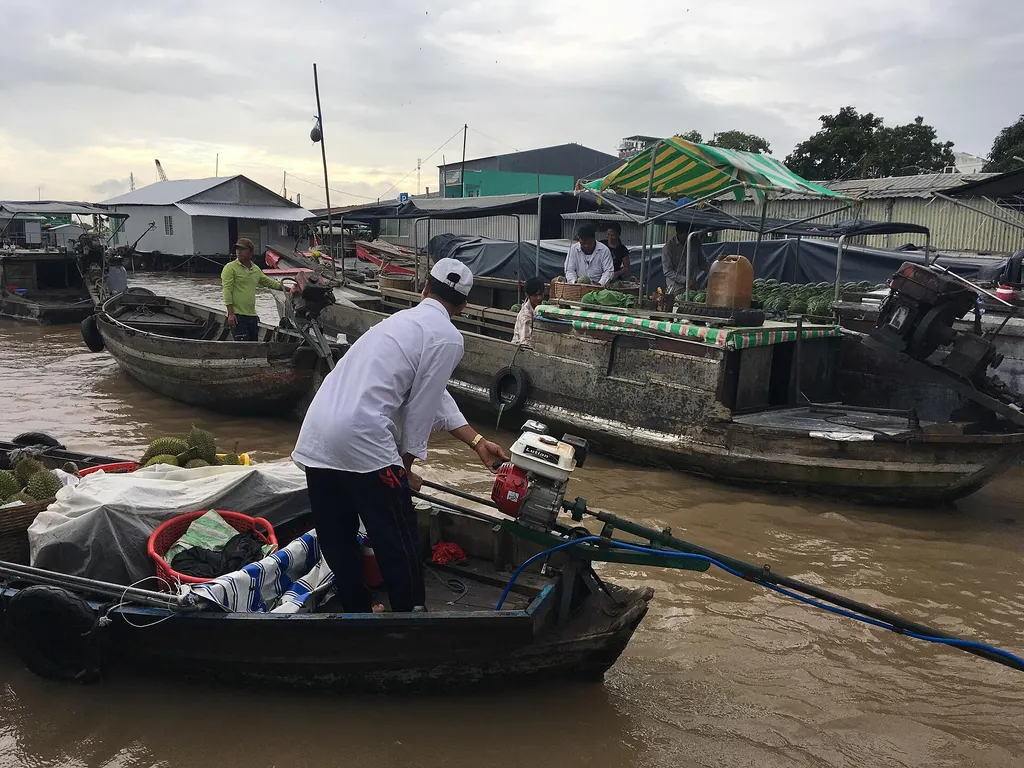 Delta Mekongu i targ Cai Rang