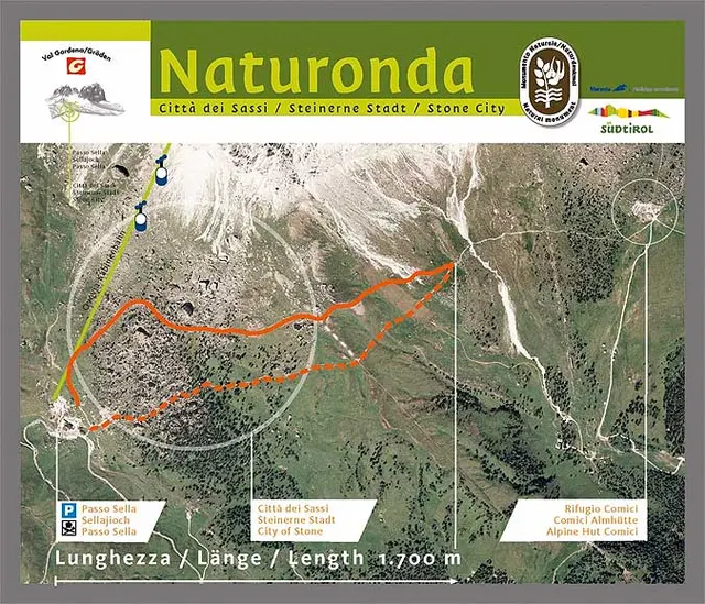 Szlak Naturonda w Val Gardenie